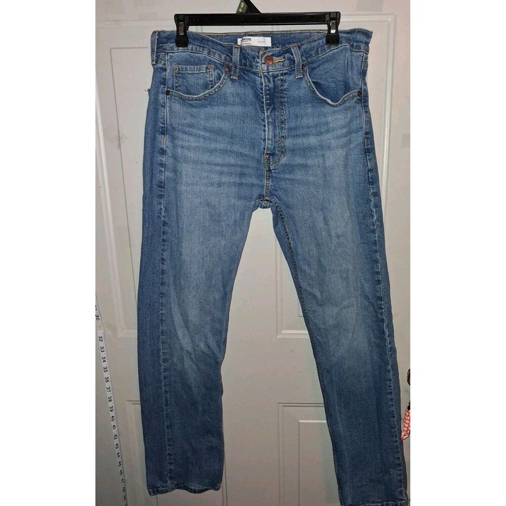 Signature by Levi Strauss & Co. Gold Regular Fit Straight Blue Denim Jeans